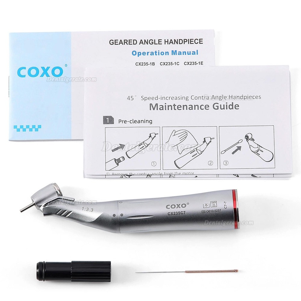 COXO CX235C7-7 45&deg; LED 1:5 Rotes Winkelst&uuml;cke Handst&uuml;ck mit Generator